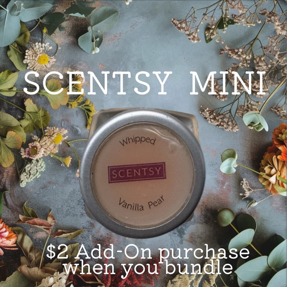 $2 Add-On 🆕Scentsy Mini Whipped Vanilla Pear Home Fragrance